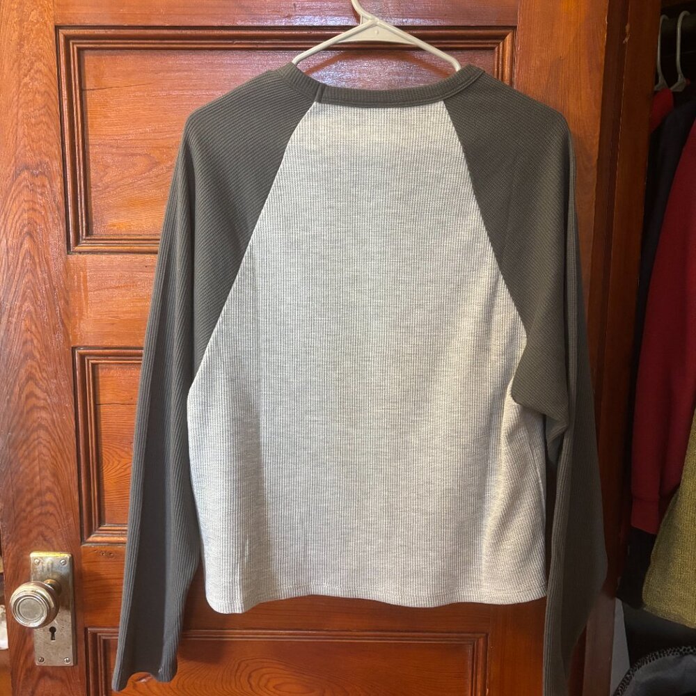 ASOS Raglan Waffle Long Sleeve - Picture 2 of 2